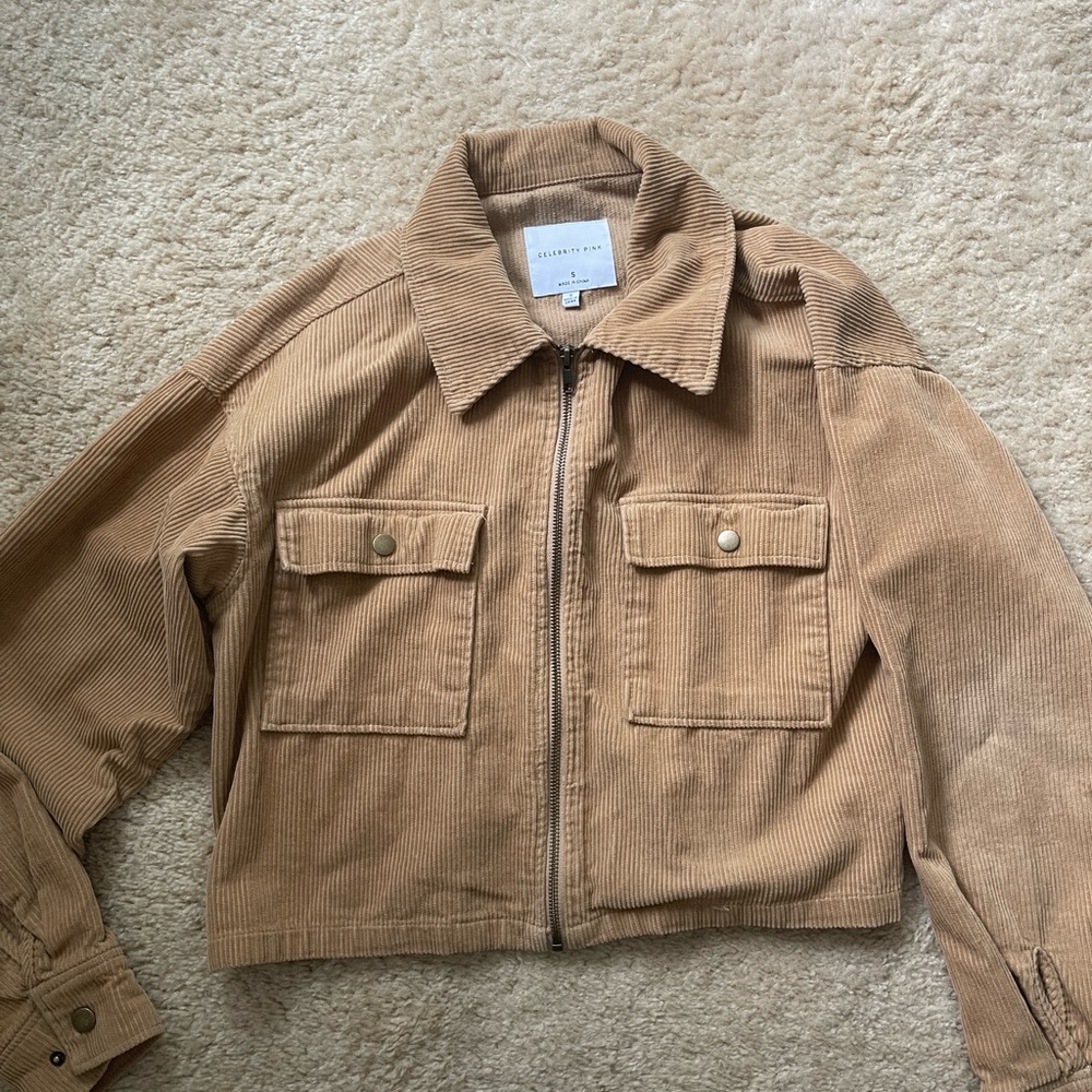 Celebrity Pink Corduroy Jacket - Tan